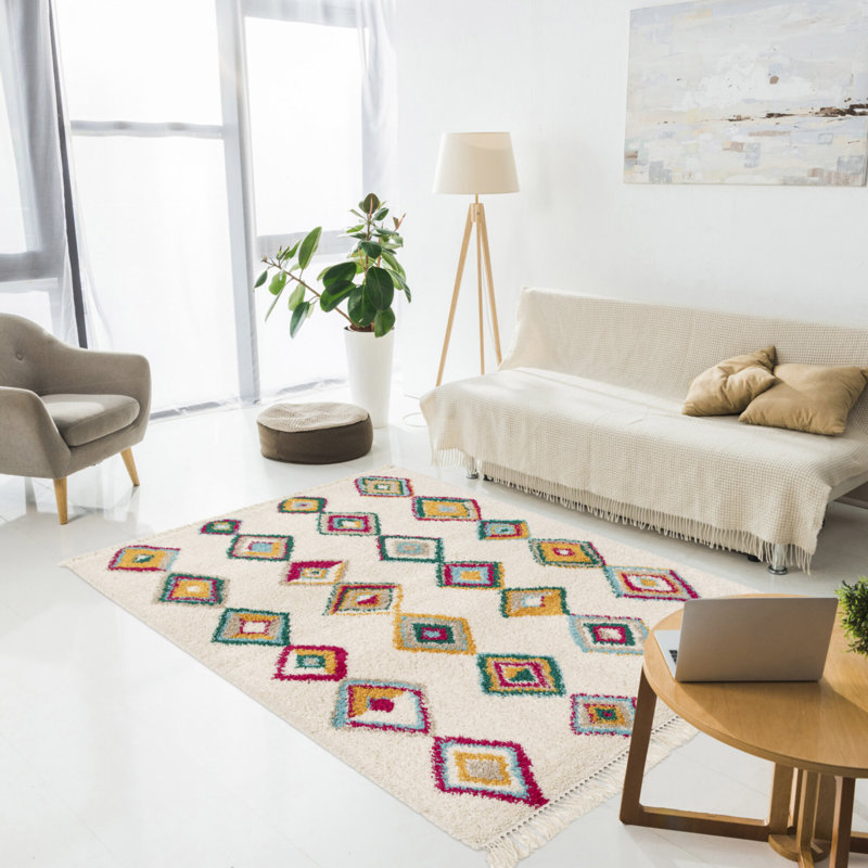 Moroccan Shag Area Rug, Rectangle 200 x 290 cm