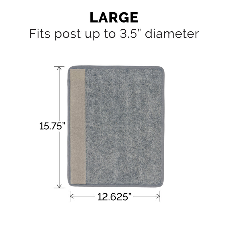 Replacement Scratching Post Cover Carpet, Gray, Large
