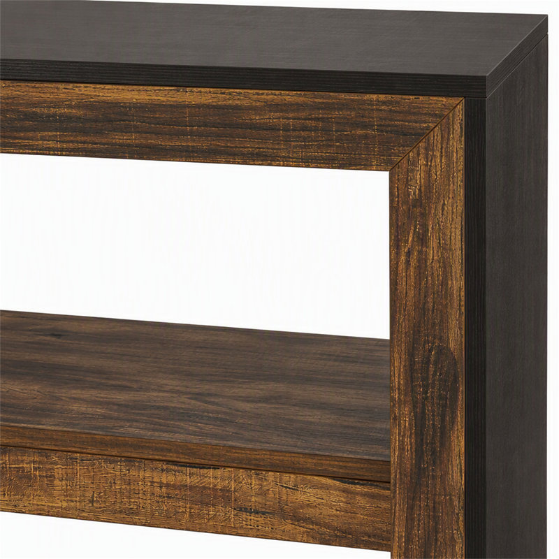 Console de 104 cm (41 po), table d'entrée de style champêtre avec rangement ouvert