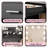 Manufactured Wood Makeup Vanity with LED Mirror and Storage Shelves -1568774956