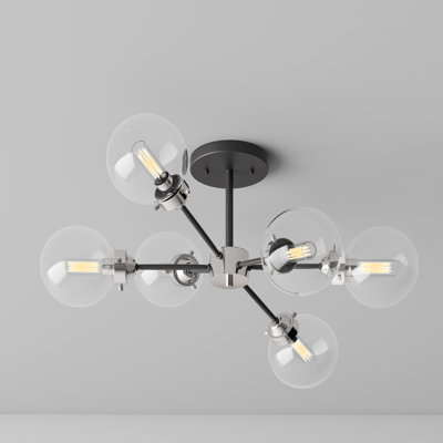 Blevins Glass Semi Flush Mount