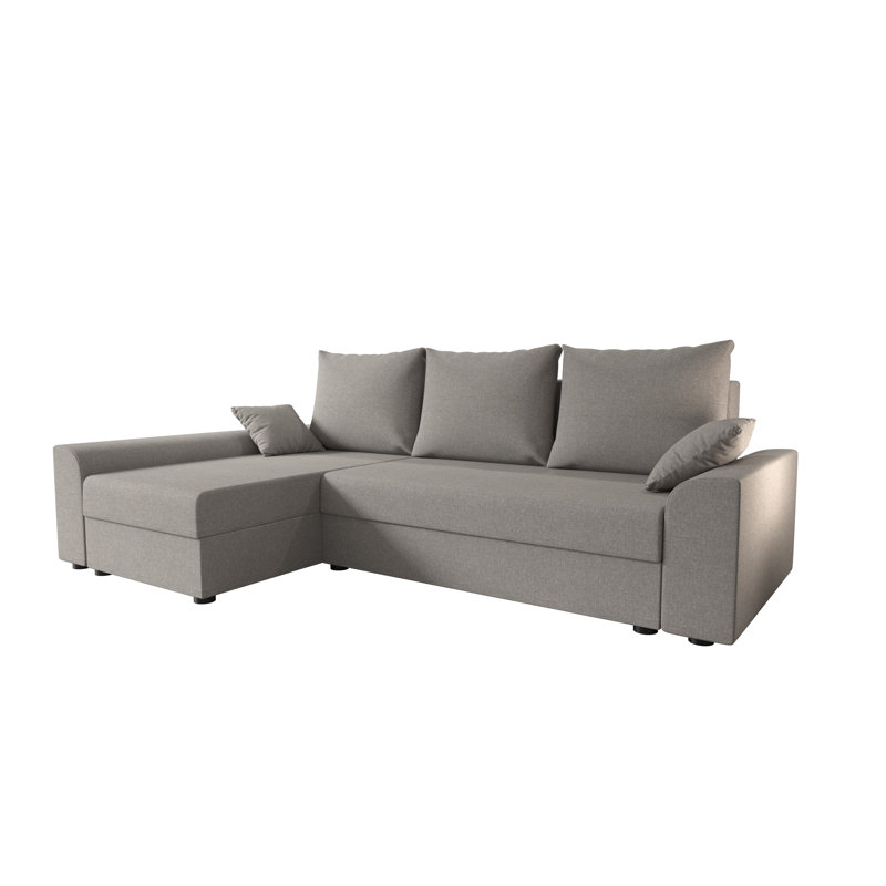 Shally 4 Seater Corner Sofa , Left -sided, Cream/Light gray - Sawana21/Sawana01
