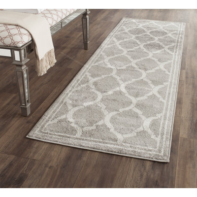 Ammundsen Geometric Gray/Light Gray Area Rug