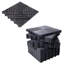 Carreaux de sol de garage robustes et emboîtables - Tapis en plastique antidérapant pour un drainage et une protection supérieurs (25 pièces)-124962410