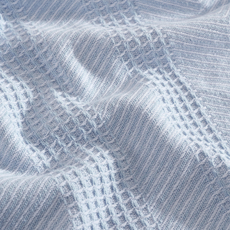 Chevron Grey Twin Cotton Machine Washable Blanket