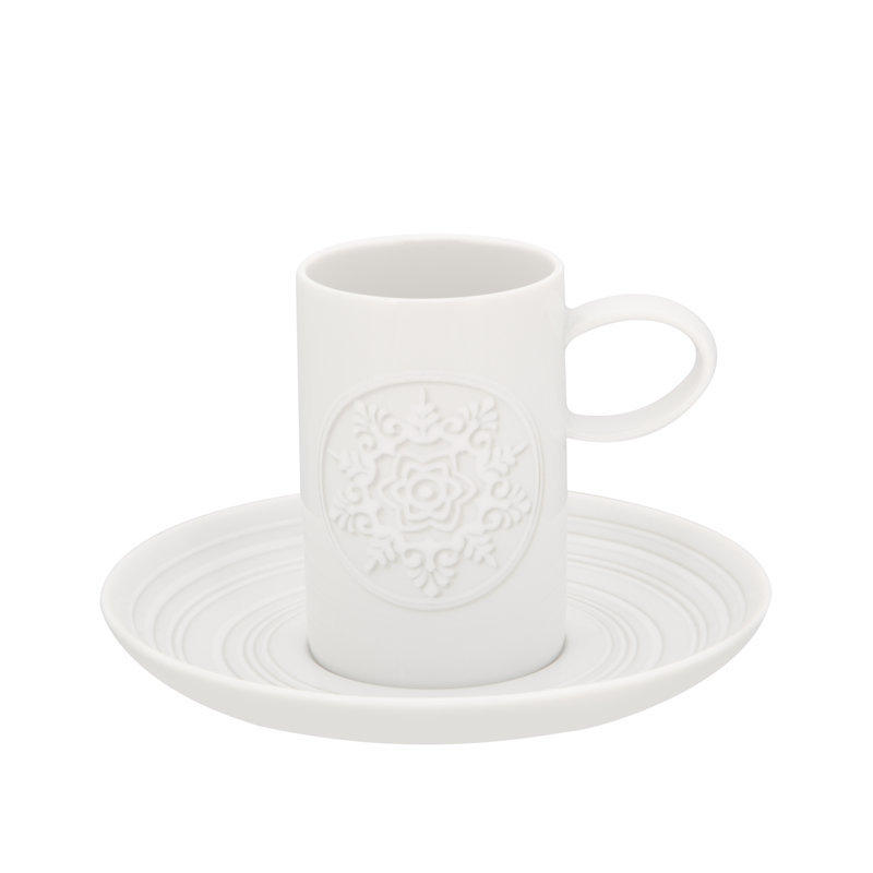 Ornement tasse à café et soucoupe