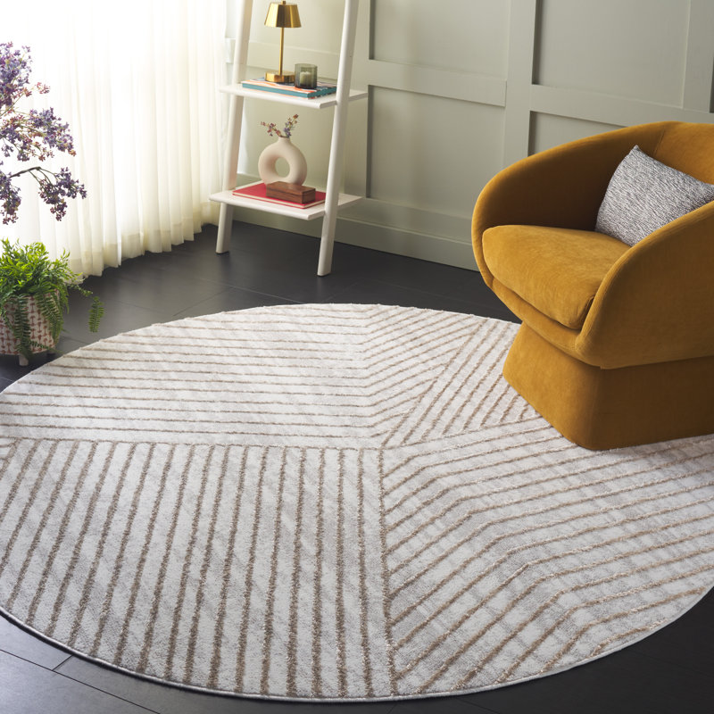 Markley Performance Abstract Rug, Round 6'7"