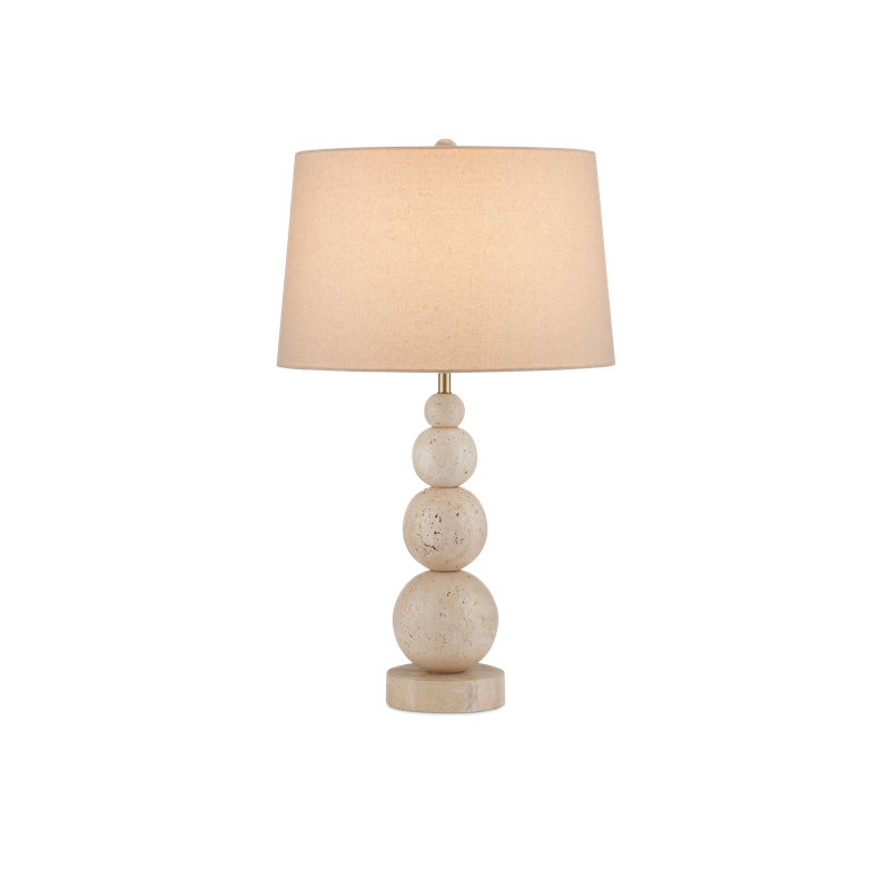 Niobe Travertine Table Lamp