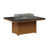 Hammered Top Black with Cedar Base