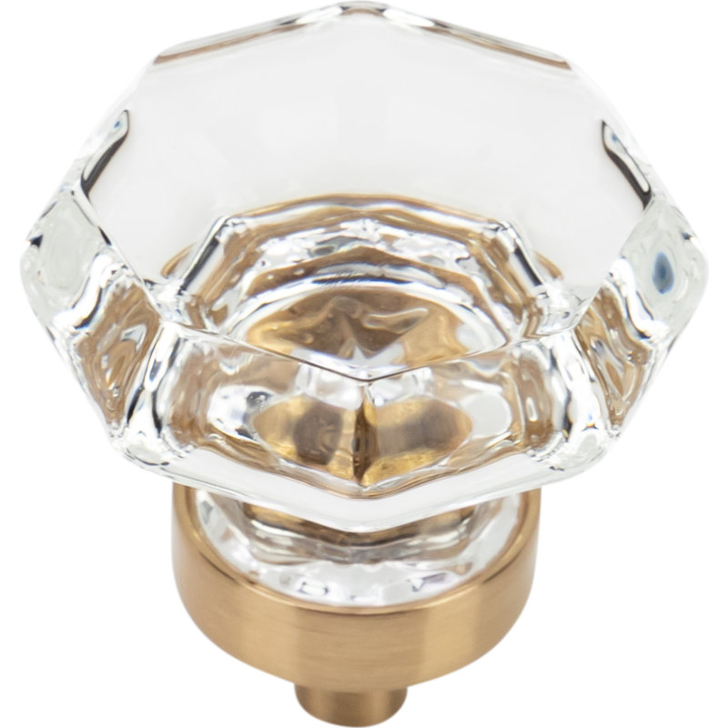 1 5/16" Length Geometric Knob Multipack, Champagne Bronze