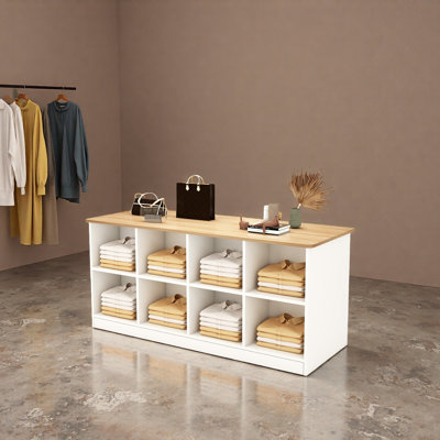 Présentoir simple à double face pour magasin de vêtements