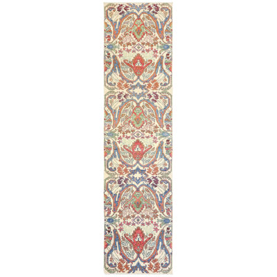 Mazar One-of-a-Kind Runner 2'7" X 10'1" New Age Runner Area Rug Ivory