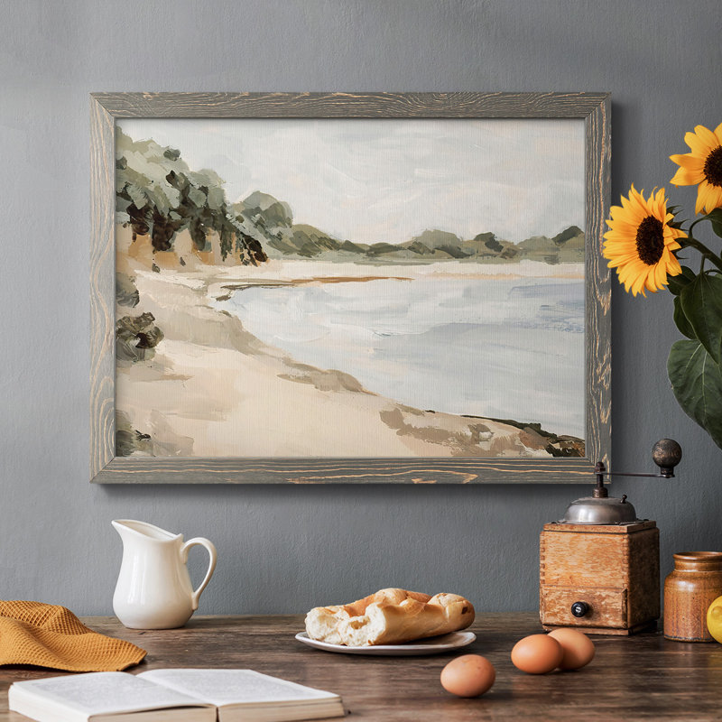 Bluff Bay II, reproduction d'art sur toile, Gris, H 14 po x l 20 po