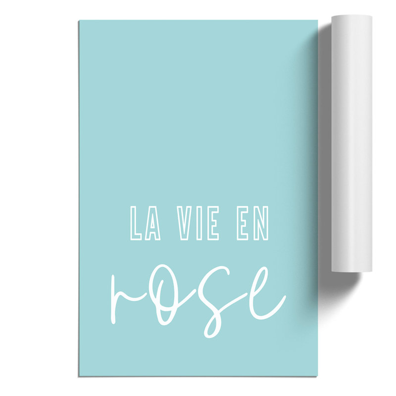 La Vie En Rose - Frameless Print, 42cm H x 30cm W x 0.1cm D