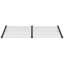Auvent de porte Vidaxl en polycarbonate noir et transparent-102412409