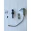 Robinet de salle de bain contemporain en acier inoxydable sans effort