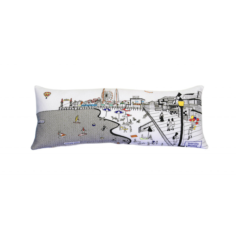 Coussin Ocean City Maryland, Blanc