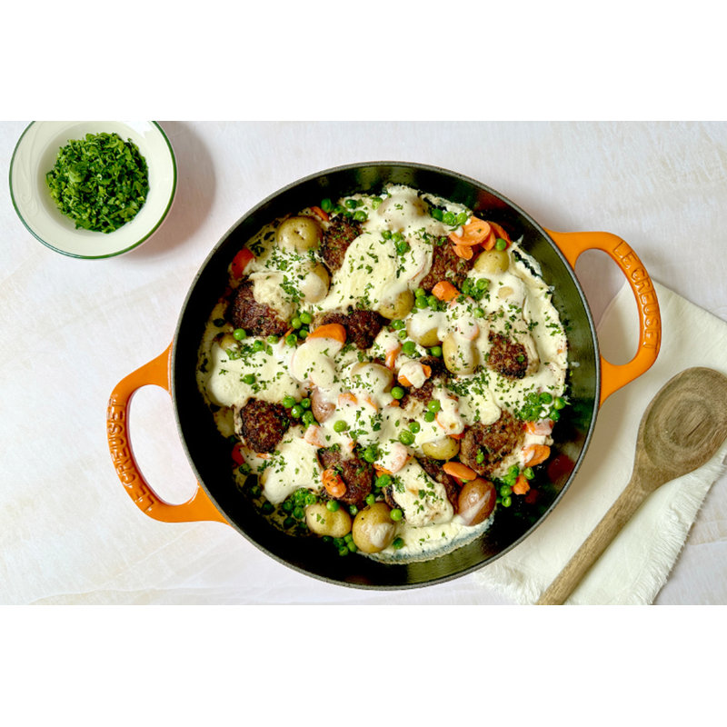 Signature Enameled Cast Iron 11" Everyday Pan, Oyster