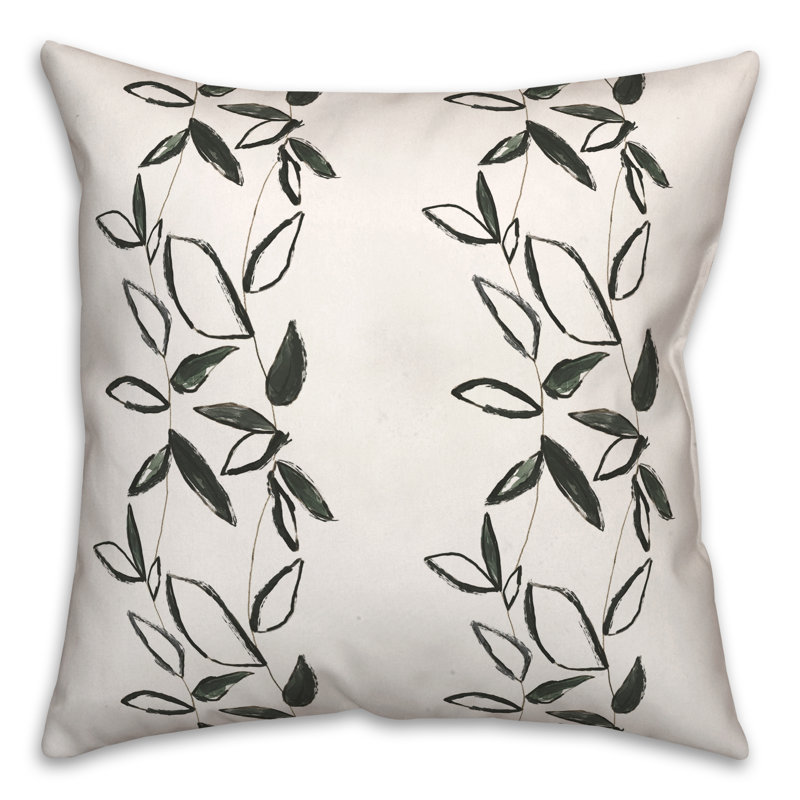 Coussin Black Leaf