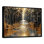 «Golden Arashiyama Bamboo River II», décoration murale en bambou