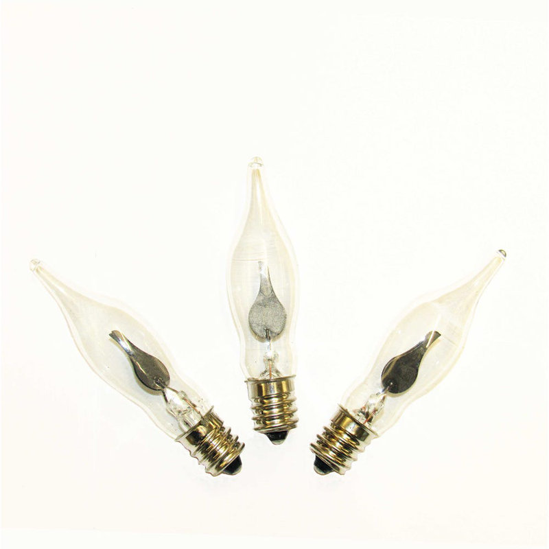 Kurt Adler Replacement Flickering Light Bulbs for UL0702 and UL0740 (Pack of 3)