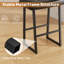 Upholstered Counter Stool with Metal Frame-1497666058-1497666049