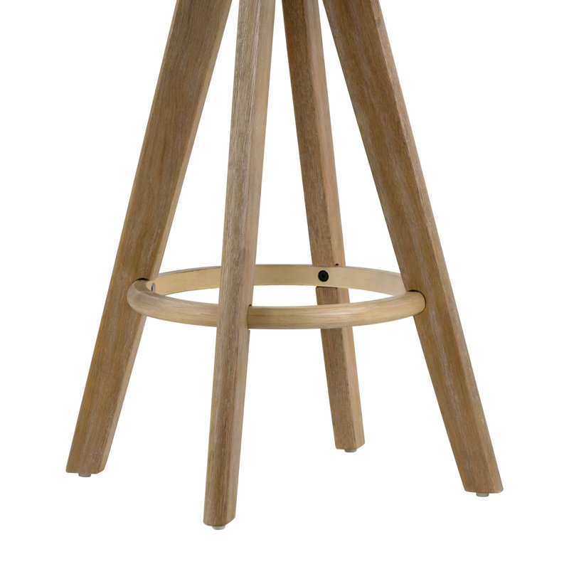Ensemble de 2 tabourets de comptoir Asta, White Washed