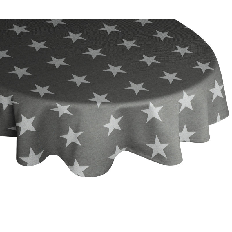 Loomis Tablecloth, Grey/Brown/Blue