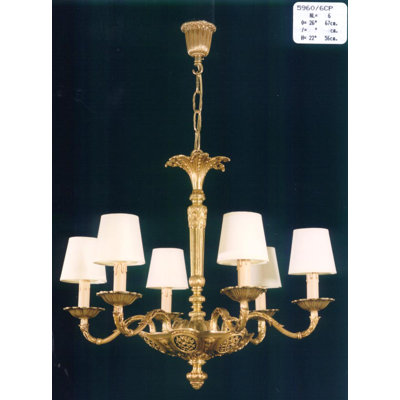 Cowie 6 - Light Shaded Chandelier