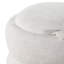 Pouf de rangement rond capitonné de 40 cm avec plateau en bois-1633821898