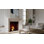 Encadrement de foyer en pierre avec foyer standard Deco