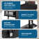 Johanah Floor TV Stand for 32-70 Inch TV with Double Sided Panel and HDD holder