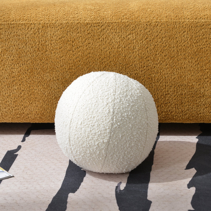 Coussin amovible et réversible, H 12 po x l 12 po, Crème