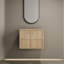 Armoire de salle de bain 24 po en contreplaqué de chêne - spacieuse et fonctionnelle pour une utilisation à long terme de votre meuble-lavabo-120994571