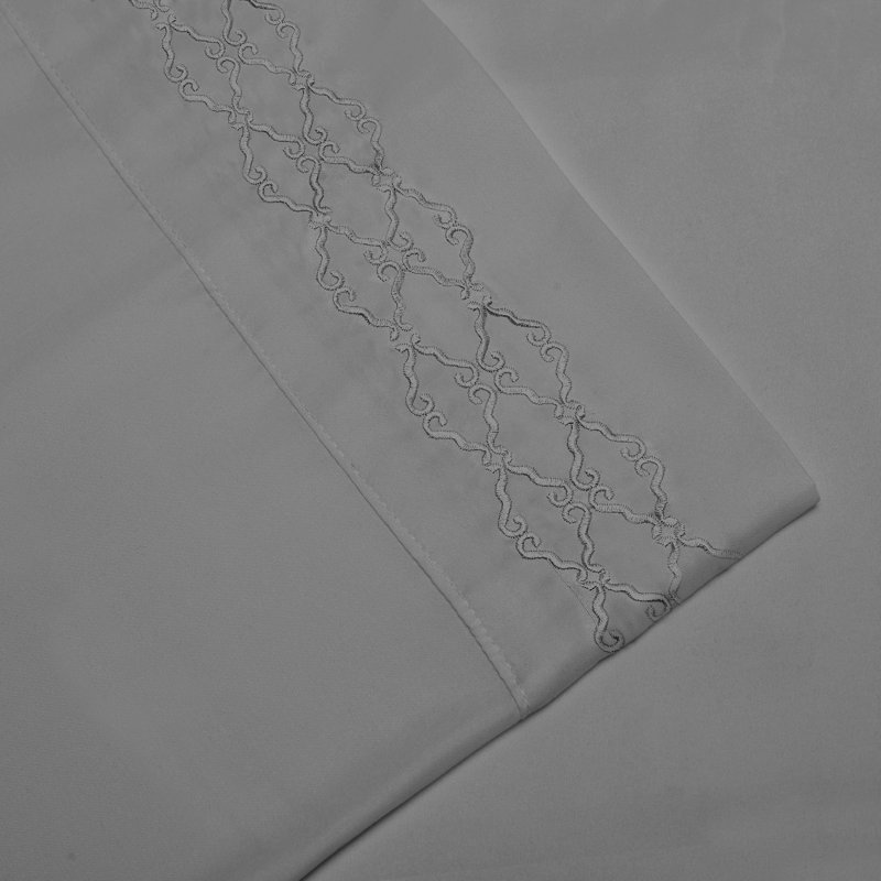 Microfiber Sheet Set, Full, Gray