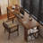 Nut-brown Rectangular Solid Wood writing desk-118614648