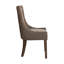 Ultra Brown Upholstered Dining Chairs with High-Back Design and Solid Wood Legs-113861298