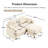 Elmsforde Modular Sectional Sofa with Chenille Fabric and Tufted Backrest Design-117093400-122808540