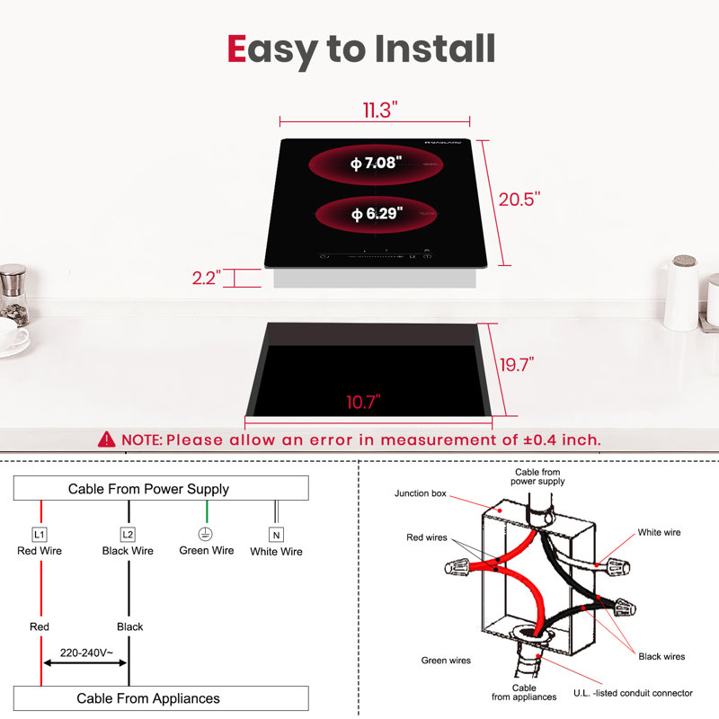 12'' Induction Cooktop