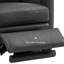 Fauteuil inclinable électrique de 55 po à trois moteurs, sans encombrement, canapé deux places en cuir avec ports USB et USB-C.-130372693