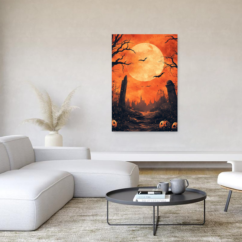 Haunted Graveyard Moon, H 60 po x l 40 po