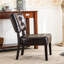 Fauteuil d'appoint brun avec dossier large, siège surdimensionné et revêtement en similicuir facile à nettoyer, excellente résistance à la lumière du soleil