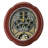 QXM392BRH Melodies In Motion Clock, Brown