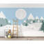 Mountain Bear Kids Blue Background Wallpaper-94401083