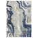 Marble Abstract Blue/Gold Area Rug