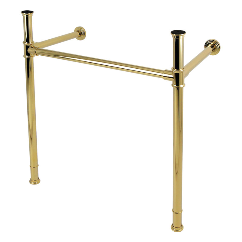 Kingston Brass Fauceture Stainless Steel Console Sink Legs, Polished Brass