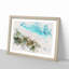 Washed Up In Tulum Mexico Watercolour - Framed Print-56882361-56882362