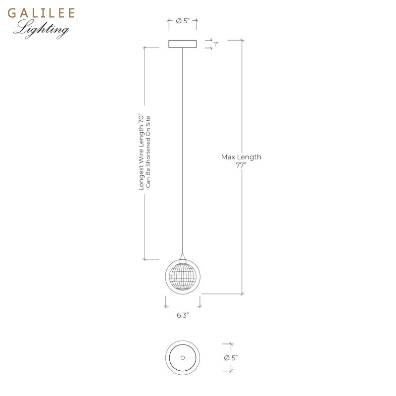 Reflection Breeze 1 - Light Pendant, Black
