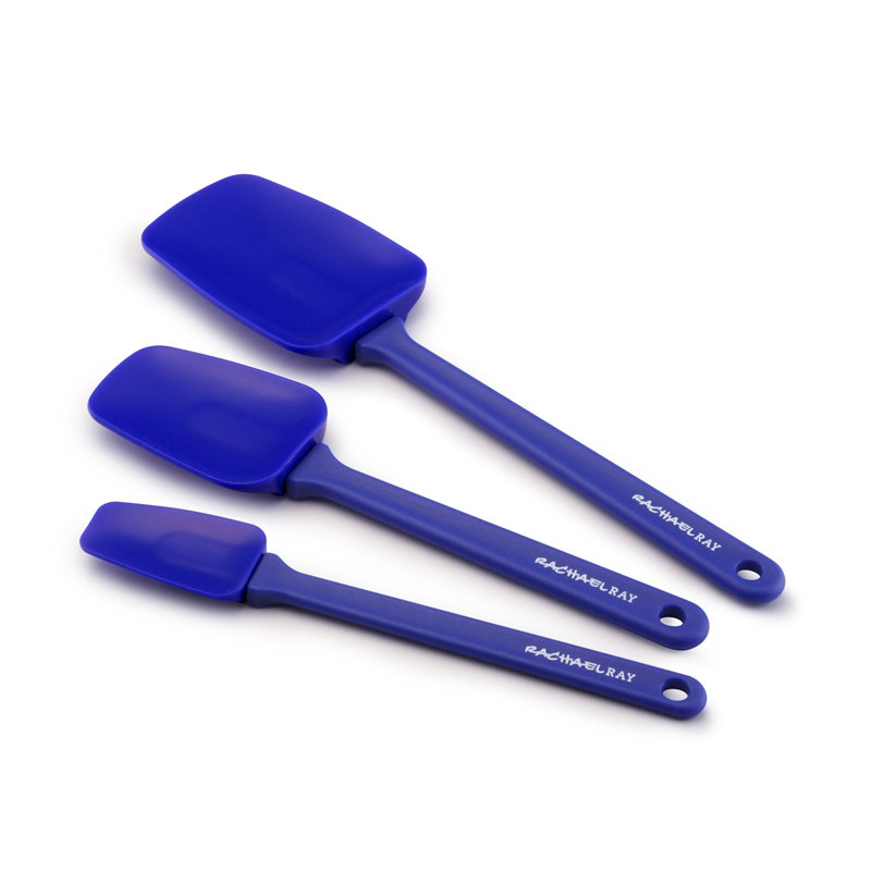 Rachael Ray 3-Piece Tools and Gadgets Spoonula Set, Blue