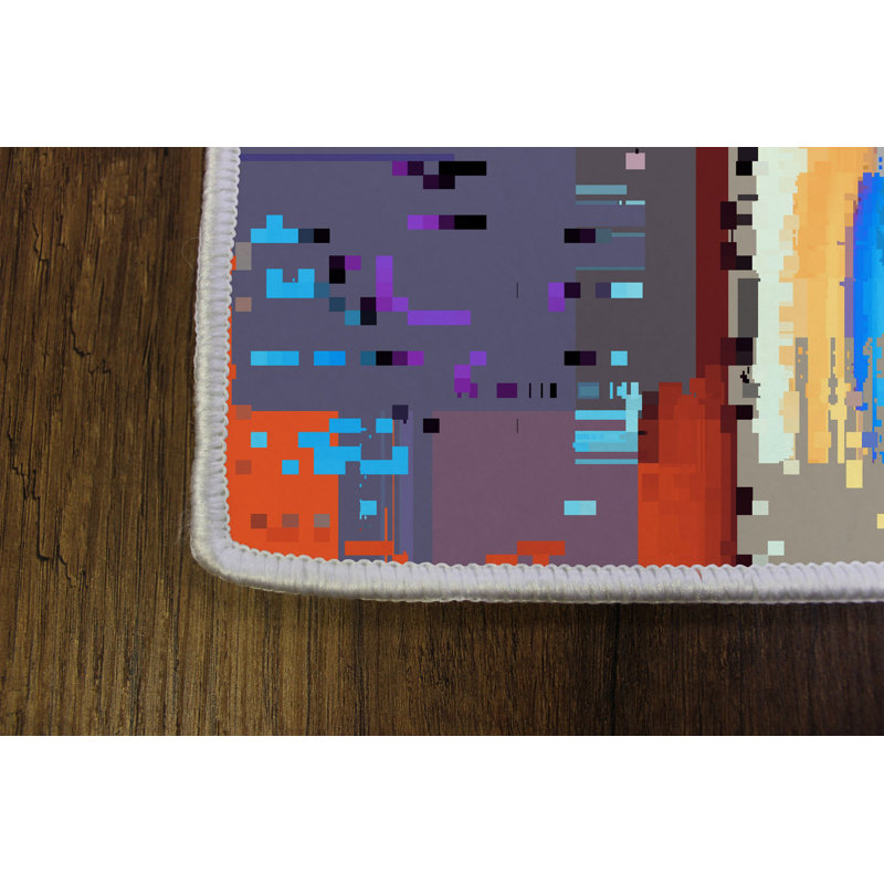 Premium 3D Printed Carpet, 4 x 6 ft, 100% Polyester, 0.04 in Pile Height | Antibacterial, Non-Slip PVC Dot Underside, Machine Washable | Ideal for Living Room, Bedroom, and Playroom, Stylish & Durable Design